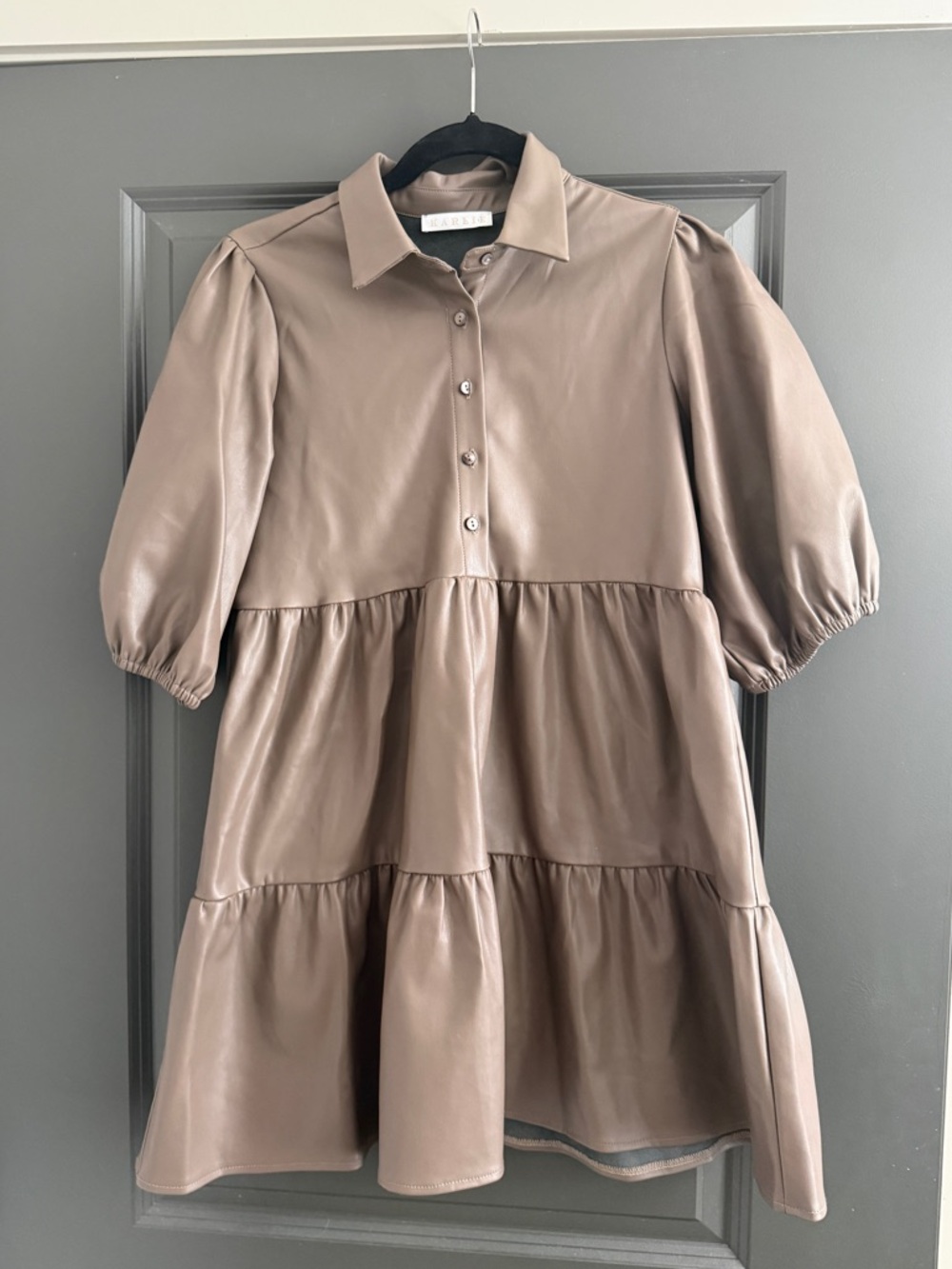 Karlie Brown Leather Dress